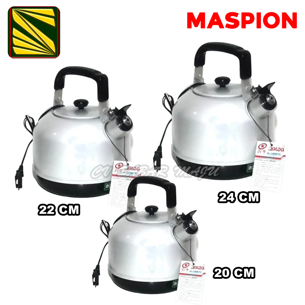 Jual Maspion Electric Kettle 20 Cm 22 Cm Dan 24 Cm Teko Bunyi Listrik Teko Siul Listrik 6674