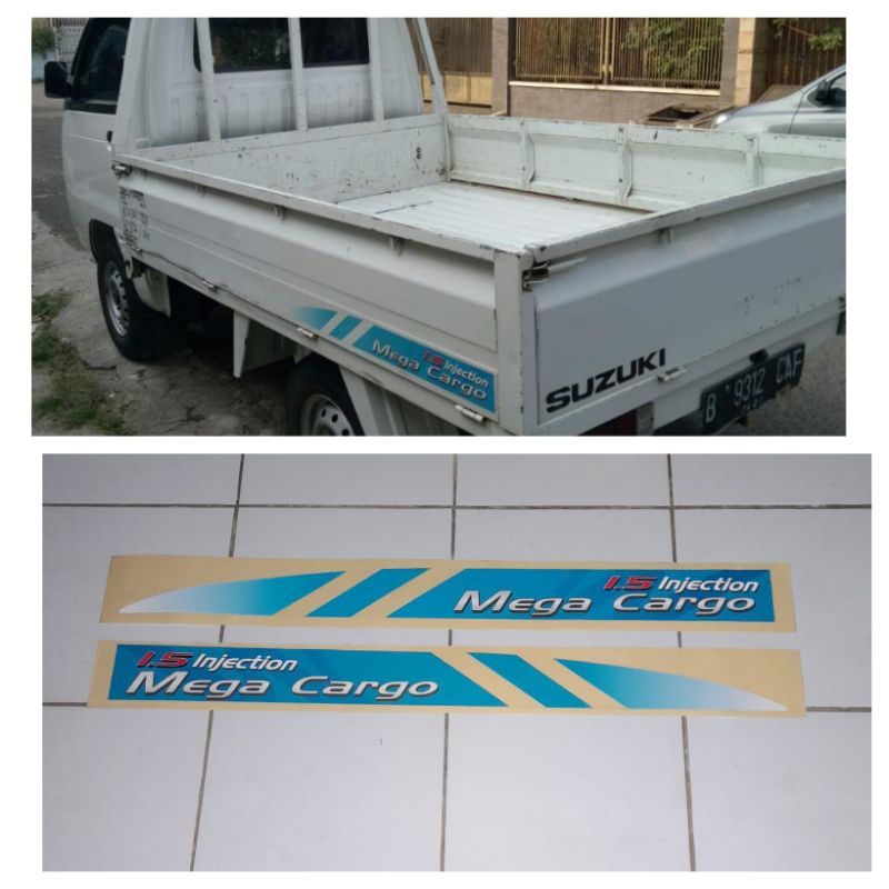 Jual List body stiker Carry 1.5 Mega Cargo pickup bak / stiker carry 1 ...