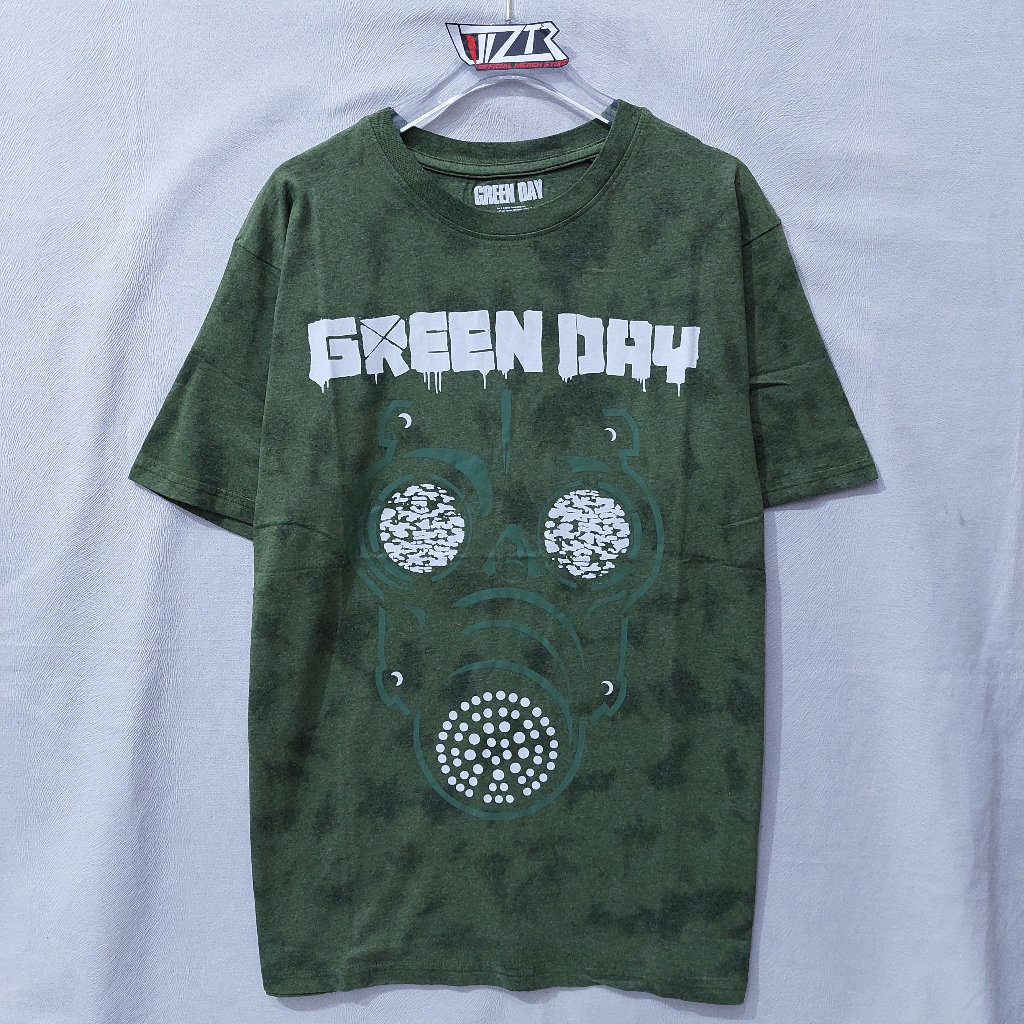 Jual T Shirt Band Official GREEN DAY GAS MASK Tie Dye Original Shopee Indonesia