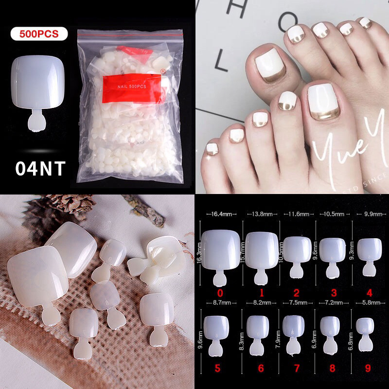 Jual Kuku Palsu Kaki Nail Tip Kaki isi 500pcs Shopee Indonesia