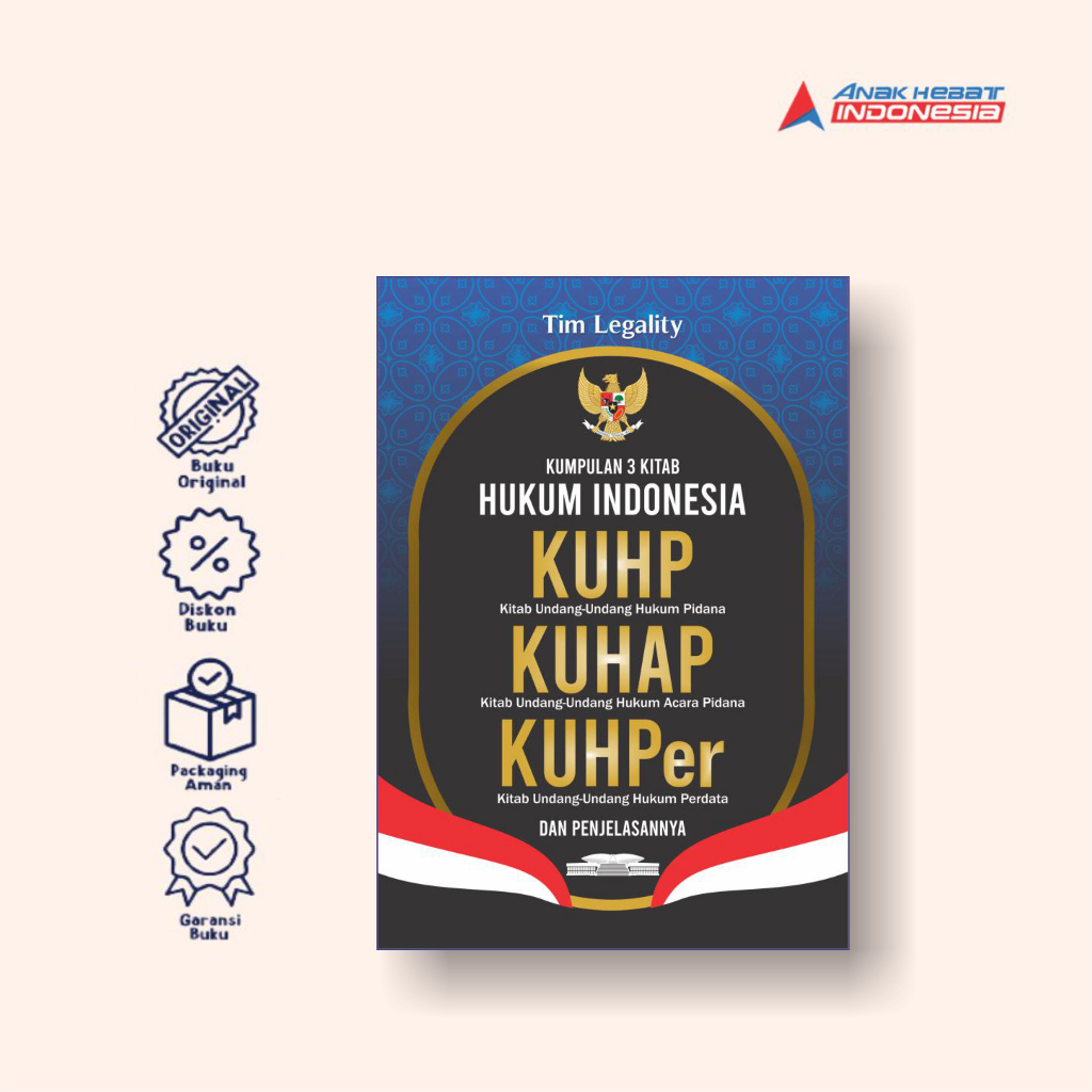 Jual Buku Kumpulan 3 Kitab Hukum Indonesia: KUHP, KUHAP, KUHPer dan ...