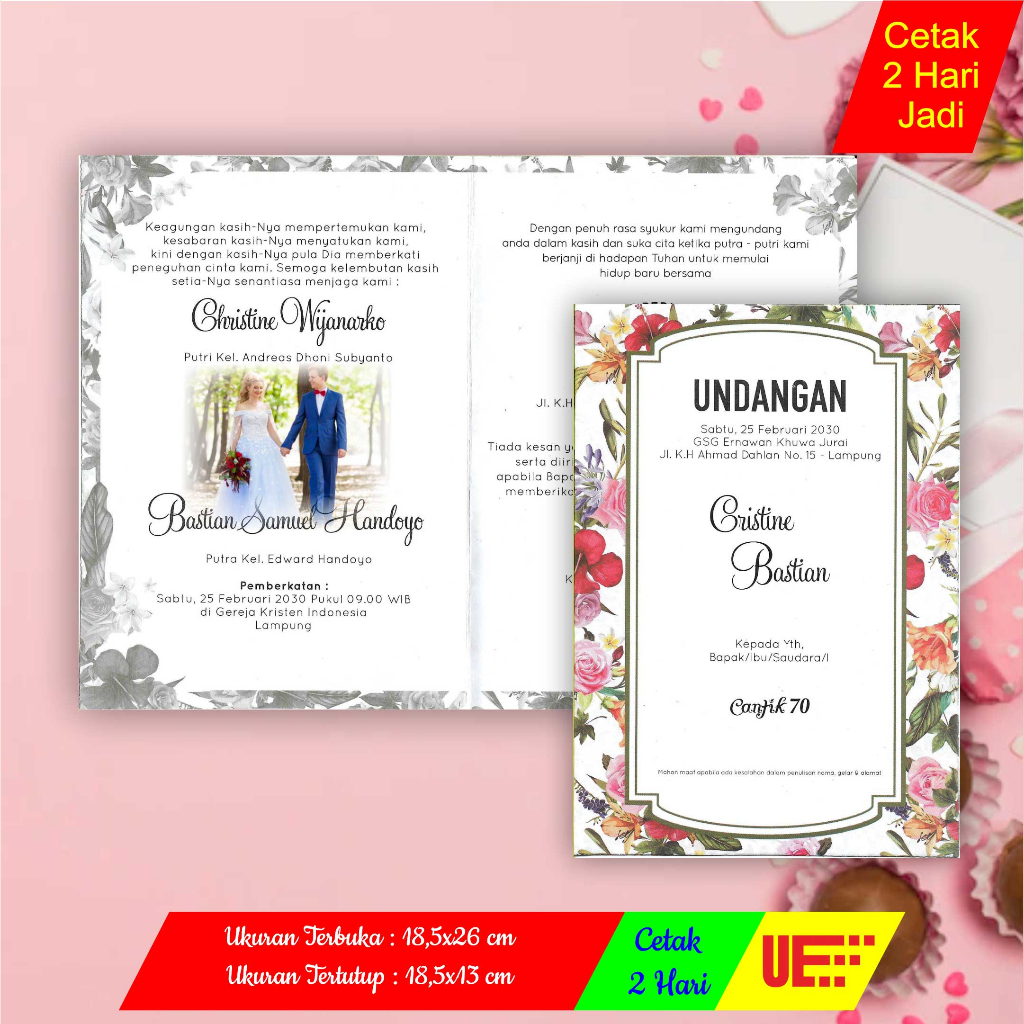 Jual Undangan Pernikahan Murah Mewah Cantik Elegan Unik Blangko Cantik Nikah Wedding