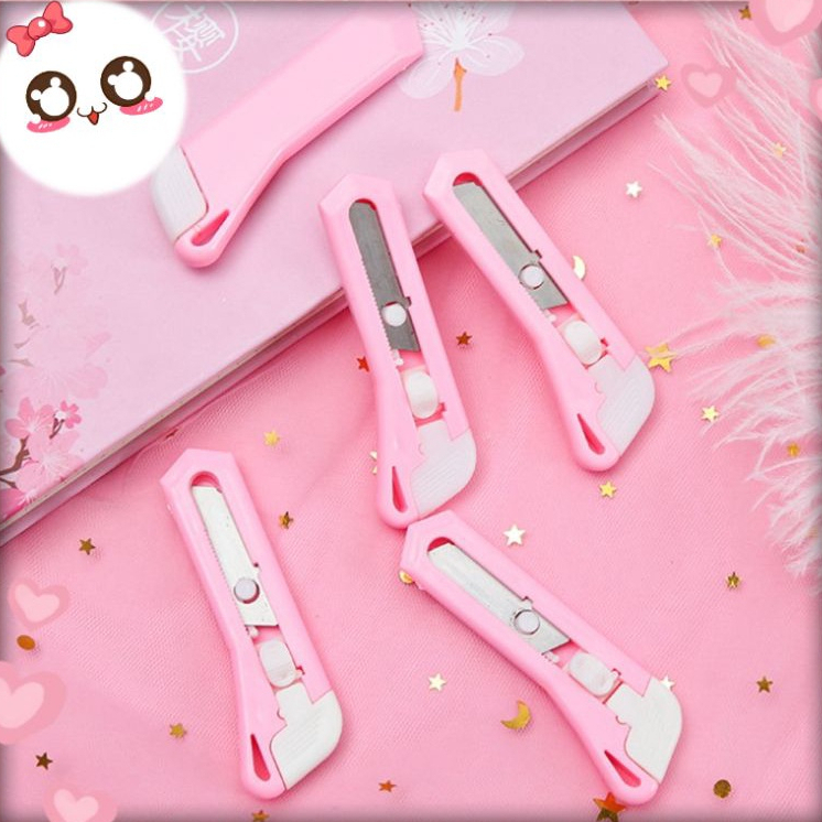 Jual Mini Cutter Pink / Pemotong Kertas Lucu Warna Pink | Shopee Indonesia