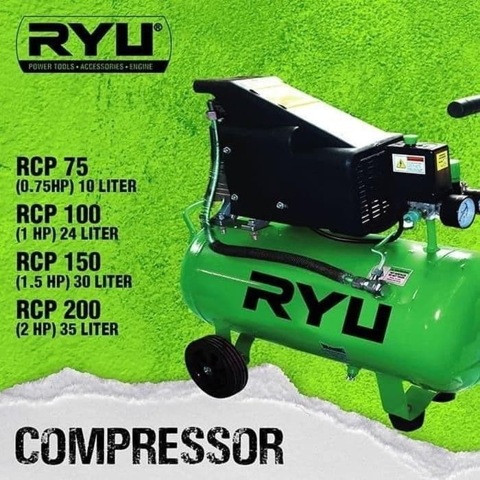 Jual RYU Air Kompressor RCP 75-1 Kompresor Angin RCP75-1 0.75 Hp ...