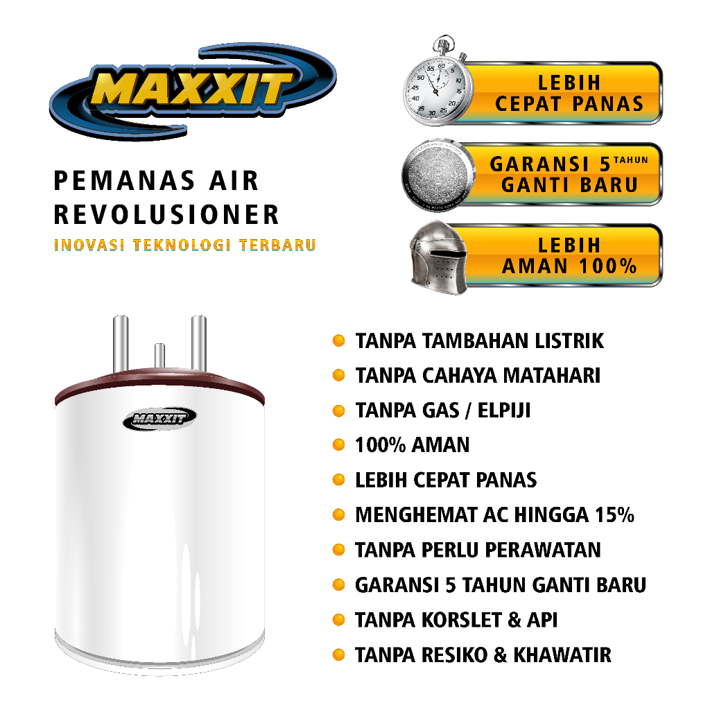 Jual MAXXIT AIRCON WATER HEATER 75 LITER - Pemanas Air Tanpa Listrik ...
