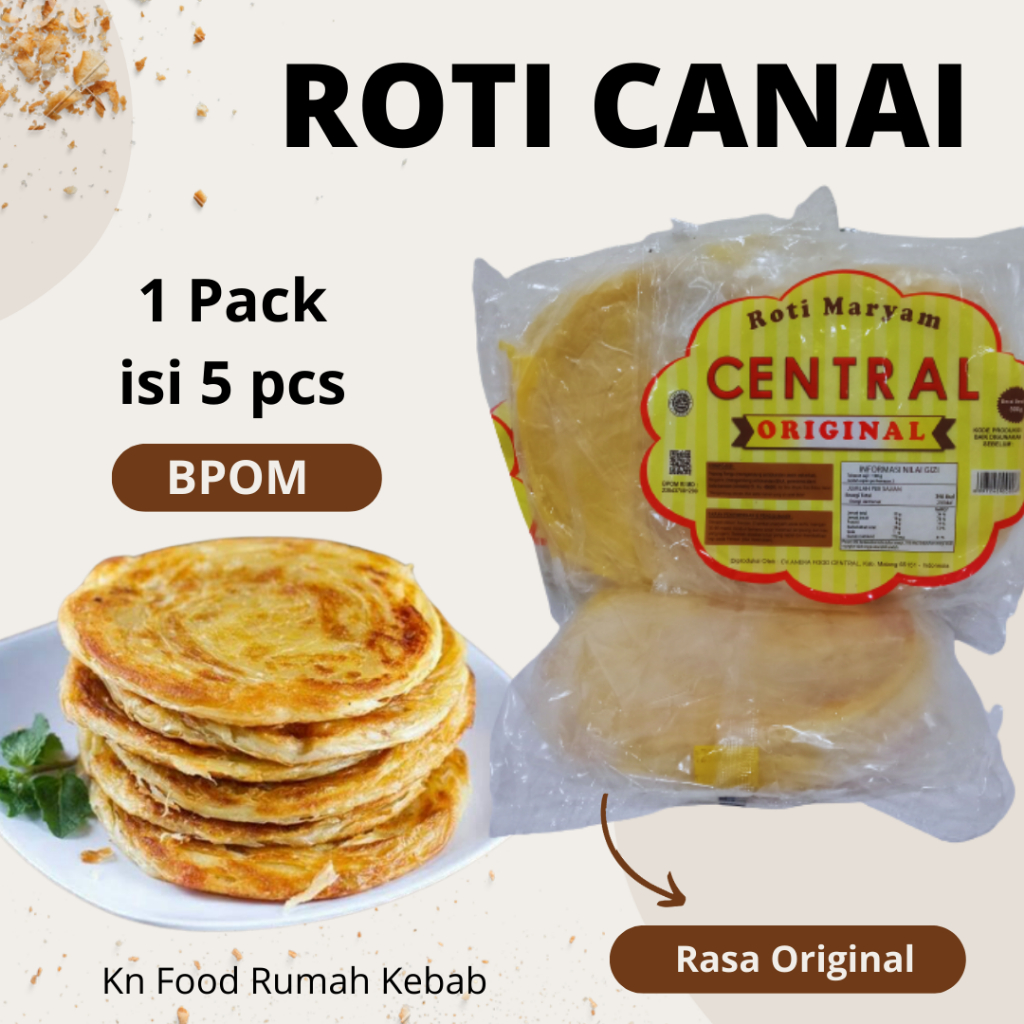 Jual Roti Maryam - Roti Cane Roti Canai - 1 Pack 5 pcs | Shopee Indonesia