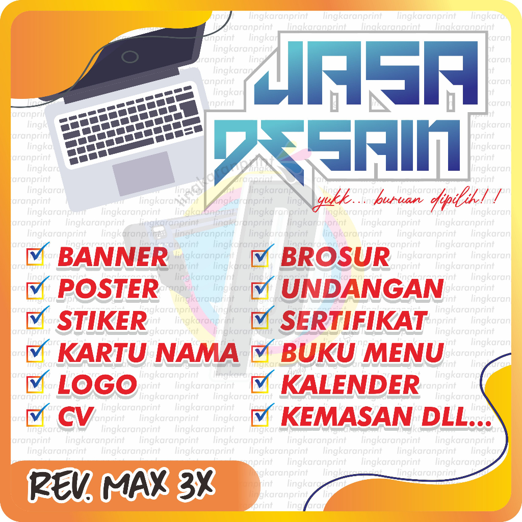 Jual Jasa Desain Premium Murah Profesional Bergaransi Logo Brosur Banner Cv Daftar 5579