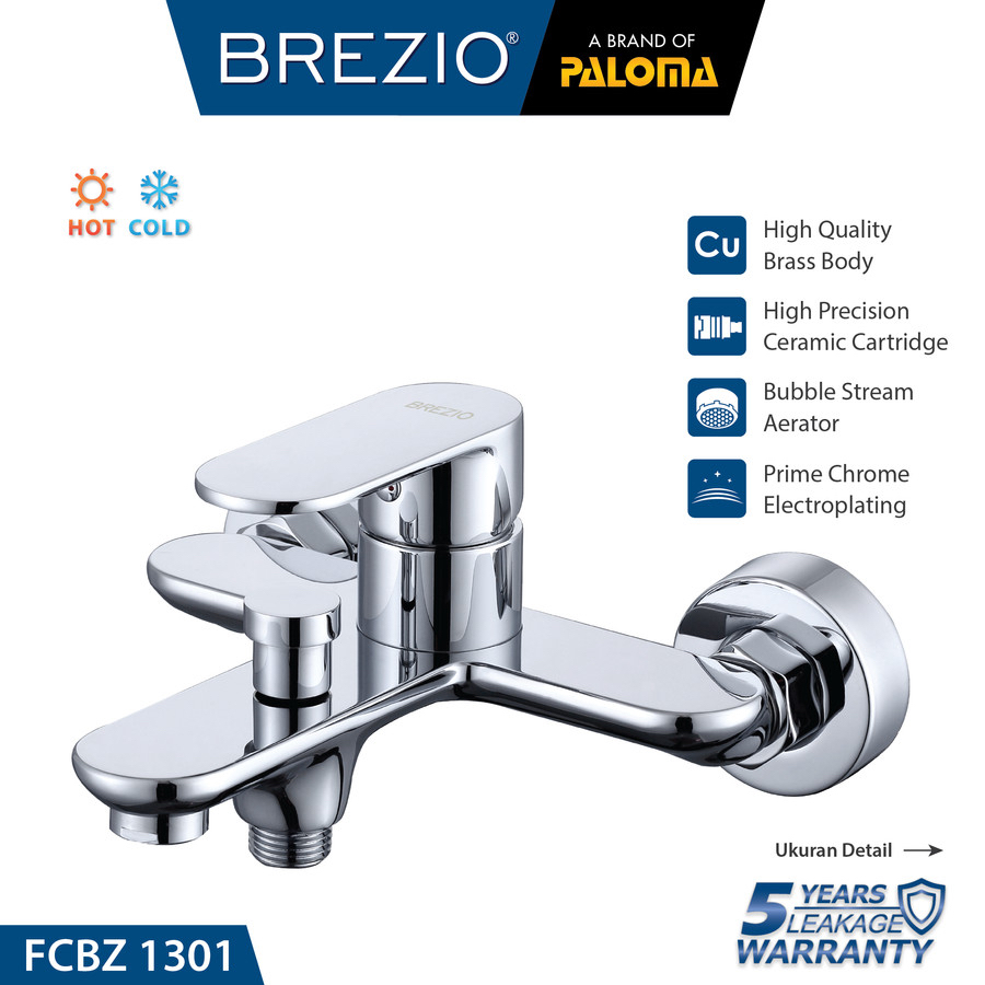 Jual Brezio Fcbz Keran Mixer Bathtub Shower Mandi Kran Panas Dingin Shopee Indonesia