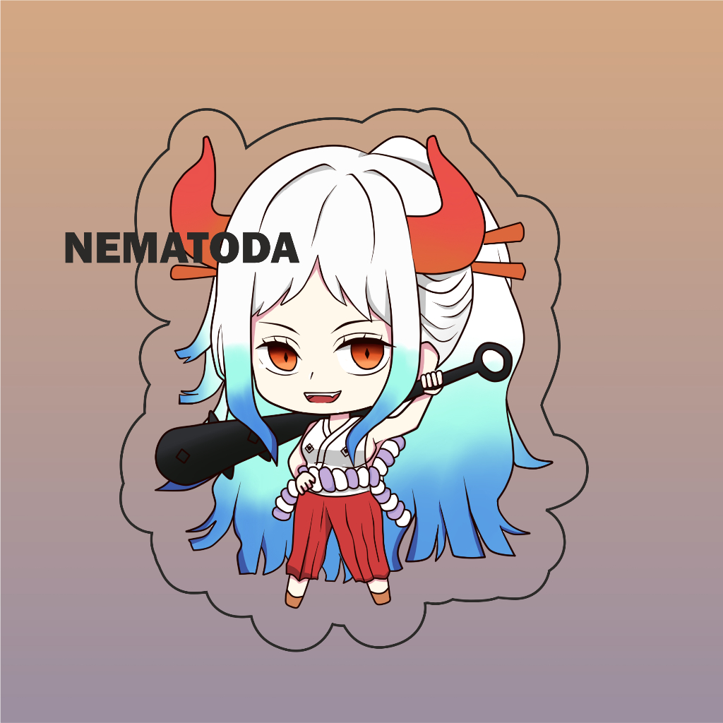 Jual Gantungan Kunci Anime One Piece Yamato - Keychain Anime One Piece