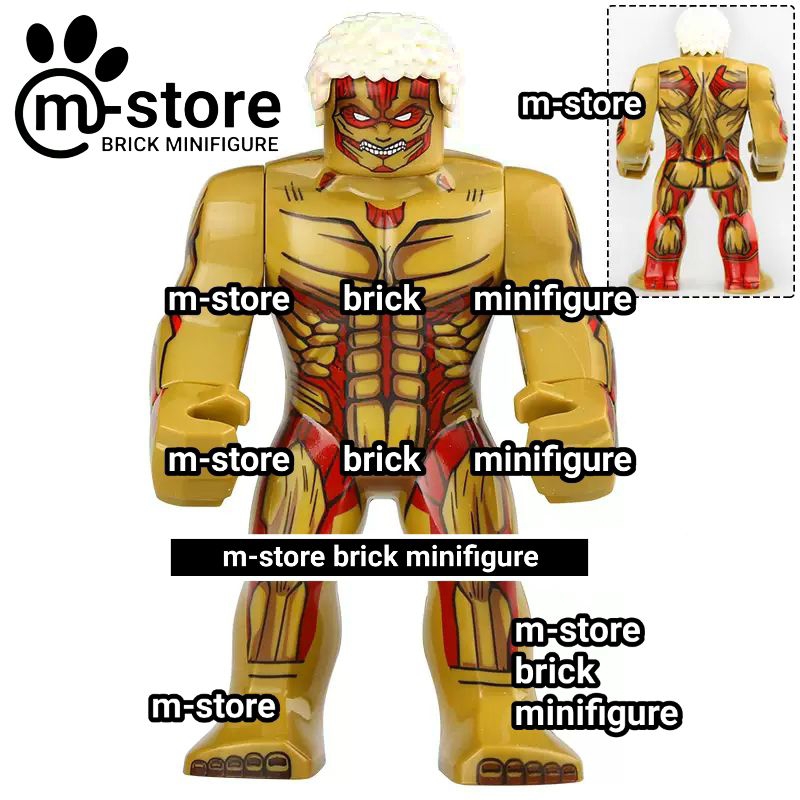Jual brick attack on titan armored titan big toy figure Shopee Indonesia