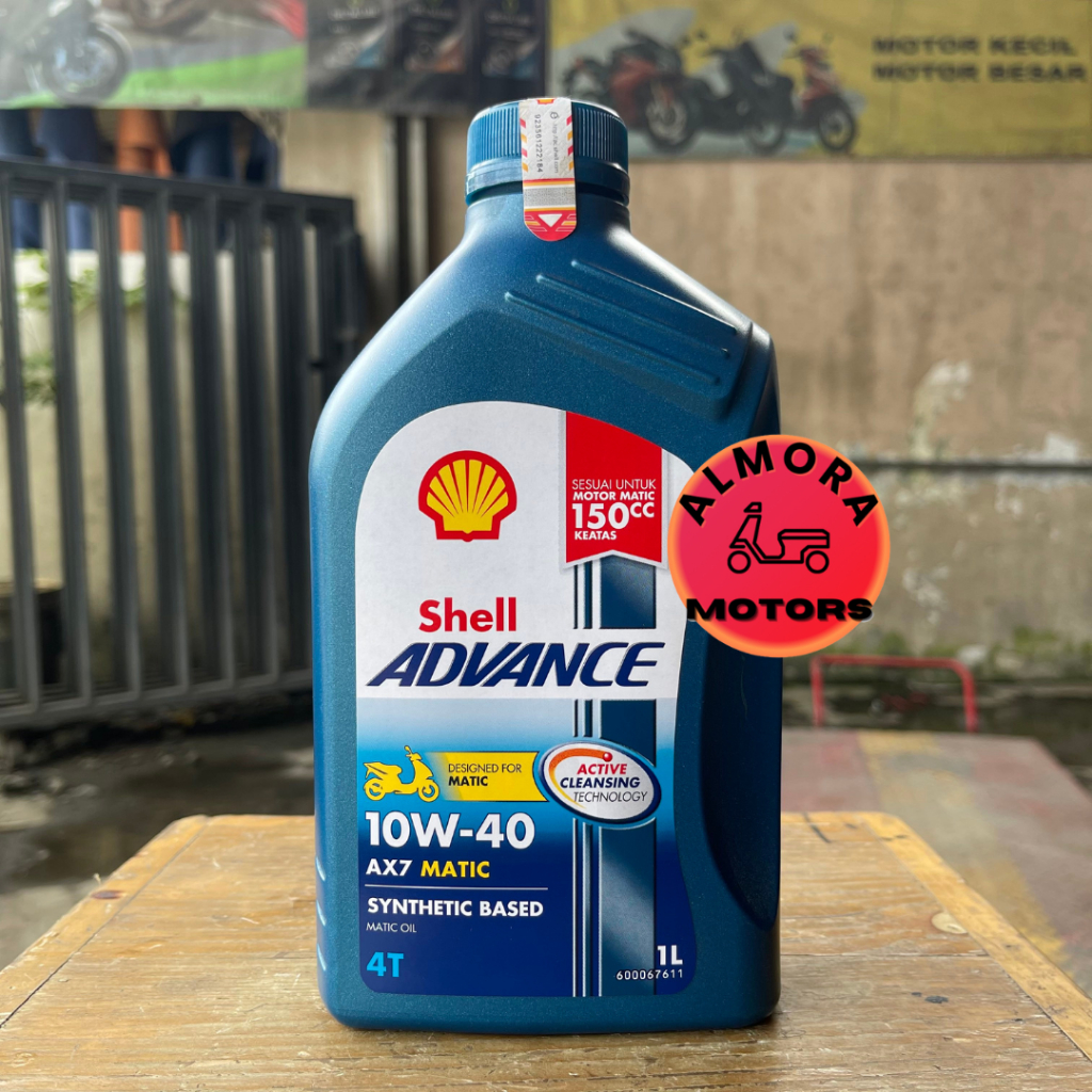 Jual Oli Motor Shell Advance AX7 Scooter Matic 10W 40 1L Shopee Indonesia