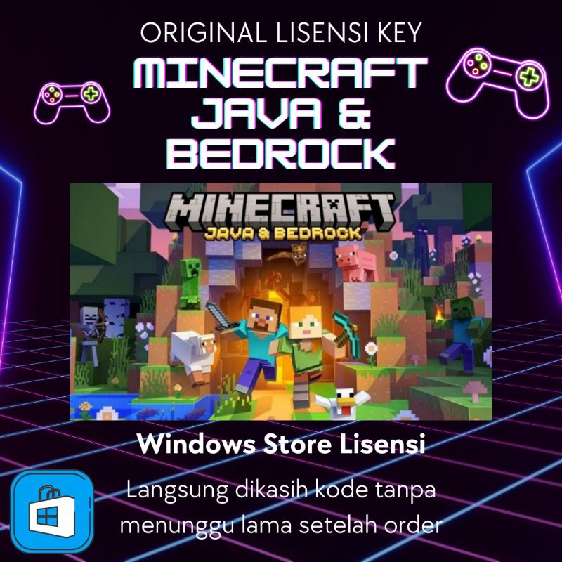 Jual Minecraft: Java & Bedrock Edition Lisensii Key Game PC Original ...