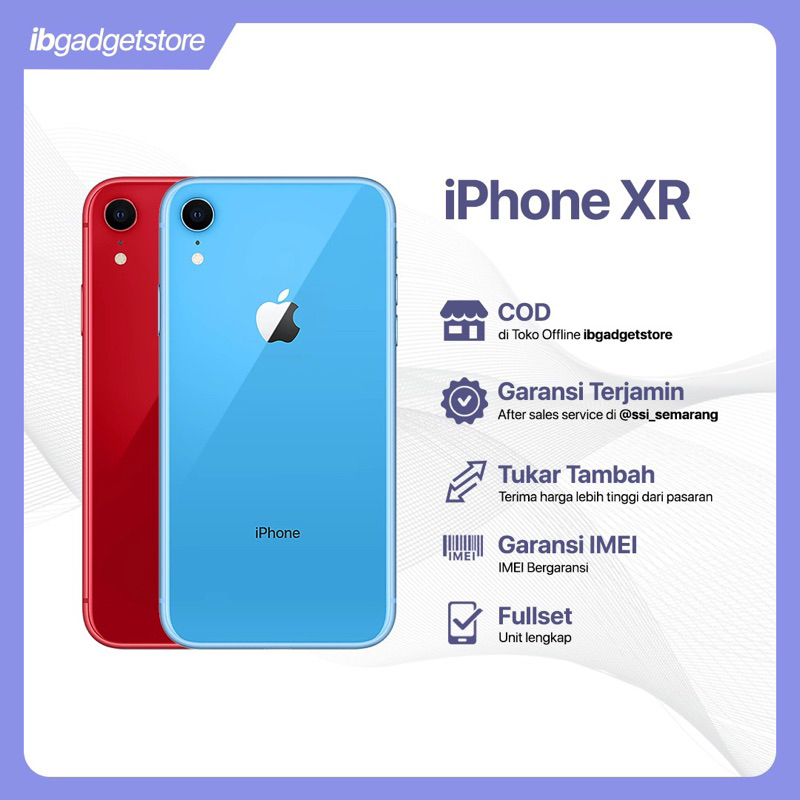 Jual IPHONE XR 64GB, 128GB, 256GB SECOND LIKE NEW!!!!100% ORIGINAL DAN