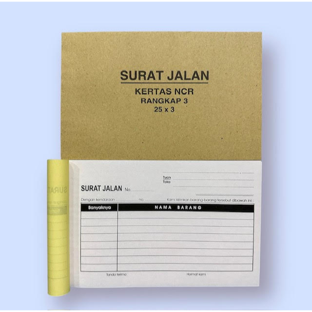 Jual Buku Surat Jalan Ncr Kecil Rangkap 3 ( 3 Ply ) 