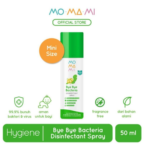Jual Momami Bye Bye Bacteria Disinfectant Spray 50ml / Cairan Semprot ...
