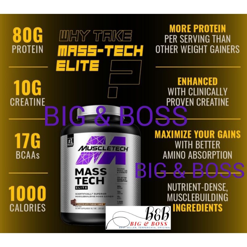 Jual Muscletech Masstech Elite 7lbs Mass Gainer Shopee Indonesia 4042