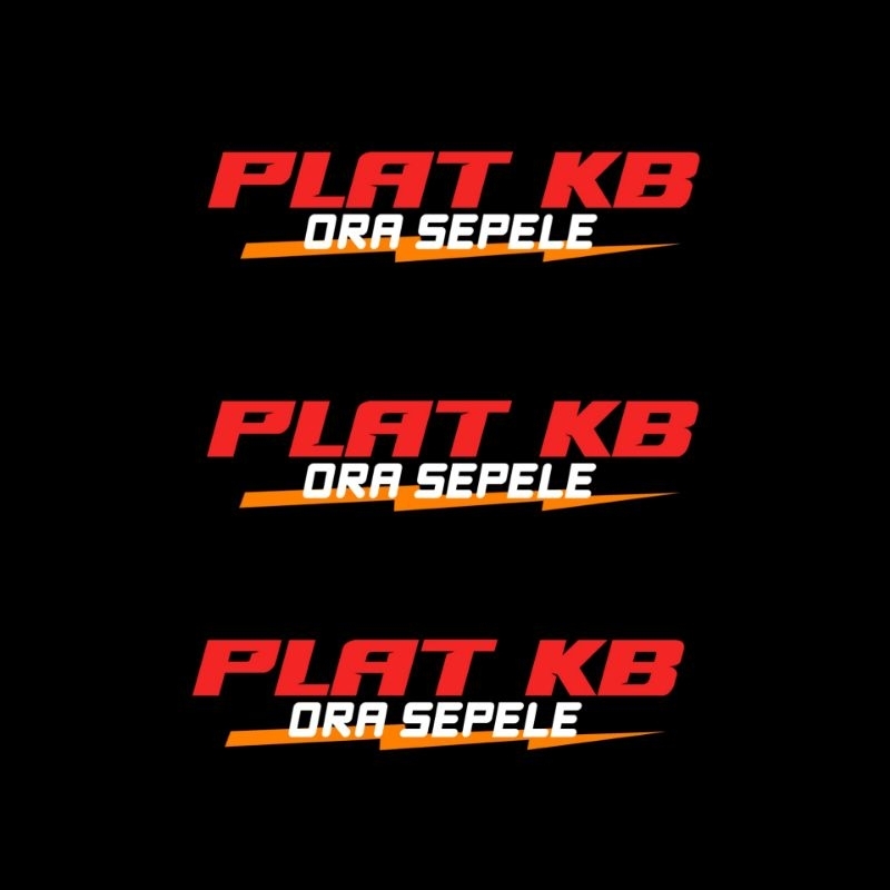 Jual Stieker Viral Stiker Plat Kb Ora Sepele Sticker Motor Stiker ...