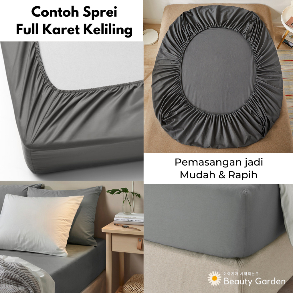 Jual Sprei Full Karet Tinggi 40 Uk 140| 160x200 | 180x200 | 200x200 ...
