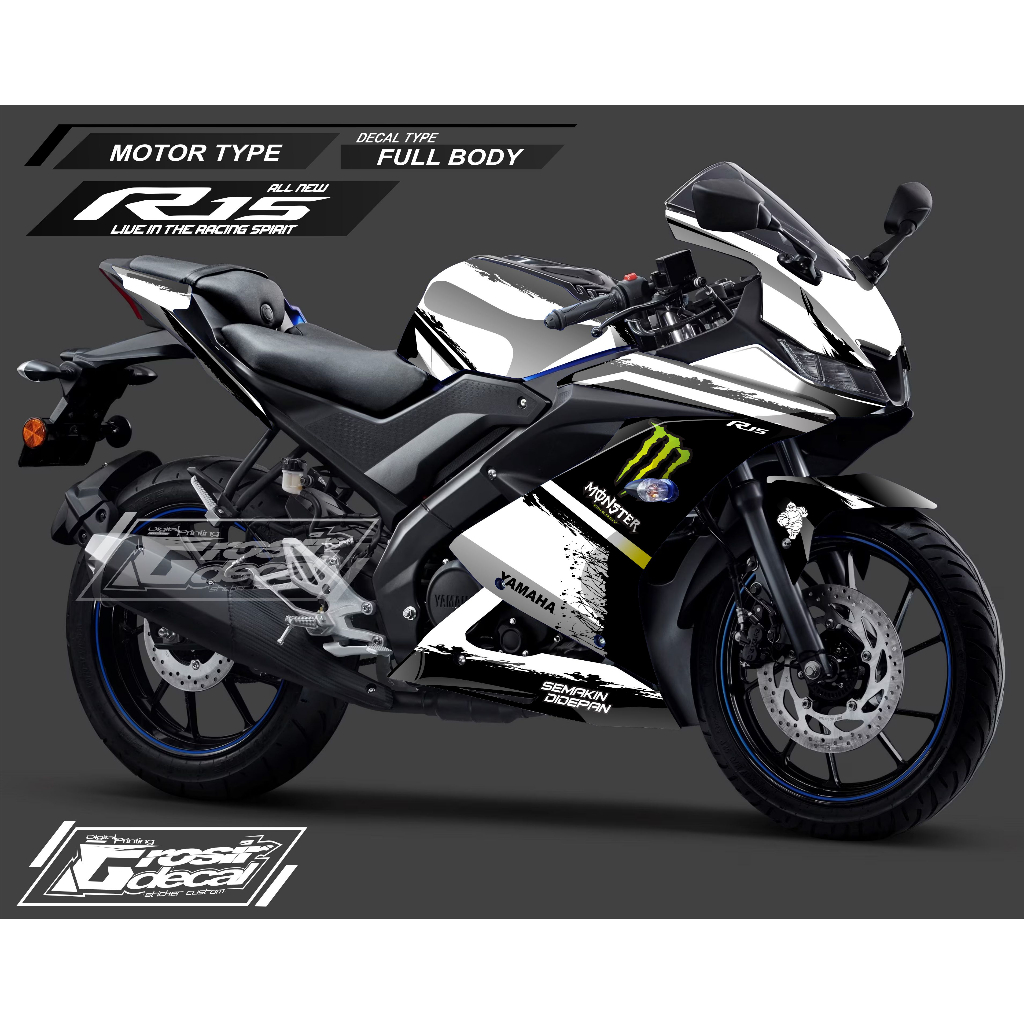 Jual STICKER YAMAHA R15 V3 FULLBODY STIKER R15 V3 FULLBODY | Shopee ...