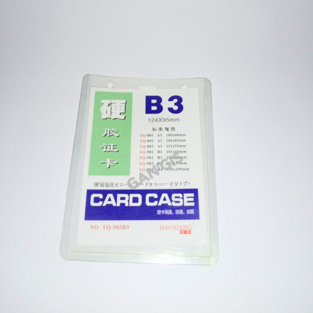 Jual Card Case B1 B2 B3 | PVC Tempat Id Card| Name Tag Tebal| Plastik ...