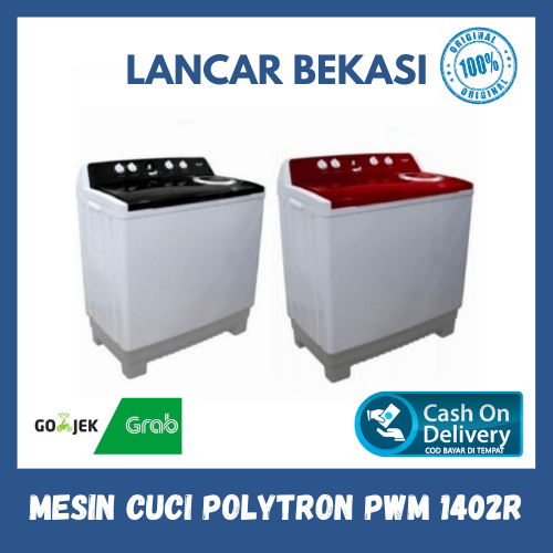Jual Mesin Cuci Polytron PWM1403R / Washing Machine (14kg) 2 Tabung ...