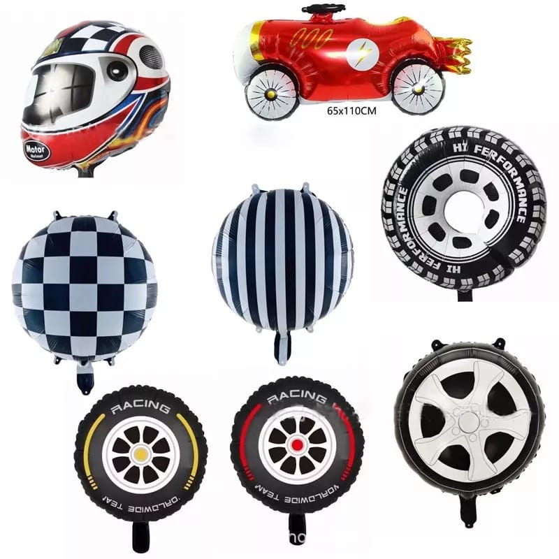 Jual Foil balloon mobil balap / Foil balon roda mobil / Mobil racing ...