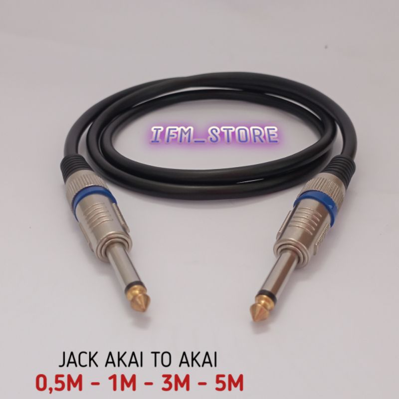 Jual Kabel Audio Jack Akai Ke Akai Mm Mono Kabel Canare Jek Akai To Akai Shopee Indonesia