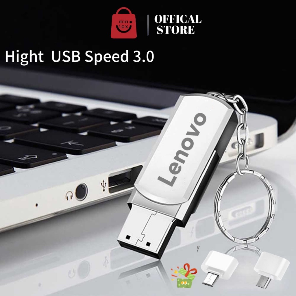 Jual Flashdisk Lenovo Metal 512GB /1TB/2TB/Flash Disk Lenovo /USB Drive
