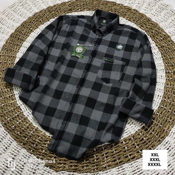 BOY MOM Kemeja Flanel Catur M L XL XXL XXXL XXXXL Unisex Pria Wanita Distro Lengan Panjang