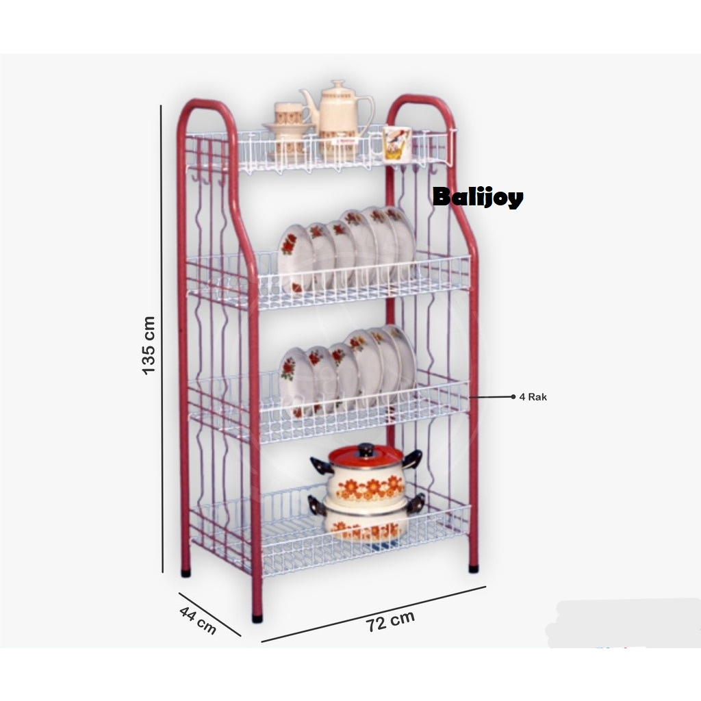 Jual RAK PIRING SUSUN 4 / RAK PIRING BESI / RAK PIRING SUSUN 4 / RAK