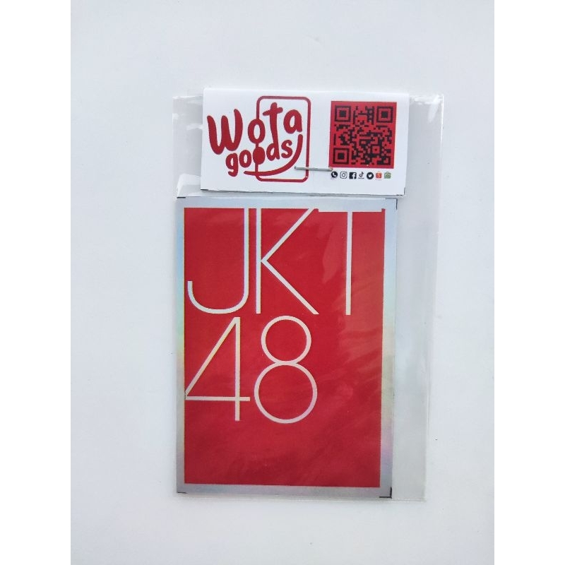 Jual STICKER HOLOGRAM LOGO MERAH JKT48 STICKER JKT48 STICKER IDOL