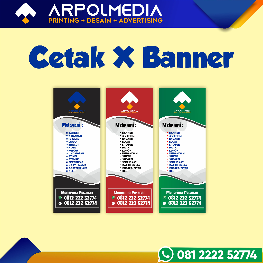 Jual Cetak X Banner / Standing Banner (60x160 Cm) | Shopee Indonesia