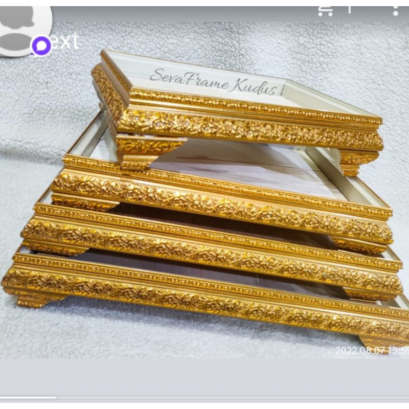 Jual Hantaran/Seserahan Akrilik Lengkung 1 set + baki frame dengan ...