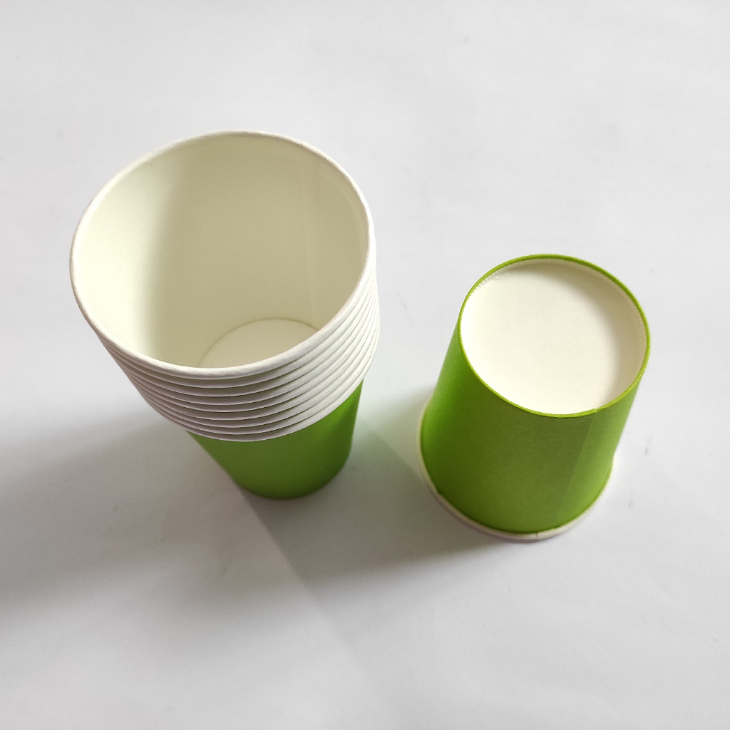 Jual 10 pcs Cup Polos Warna Warni / Gelas Kertas Polos / Paper Cup 9oz ...