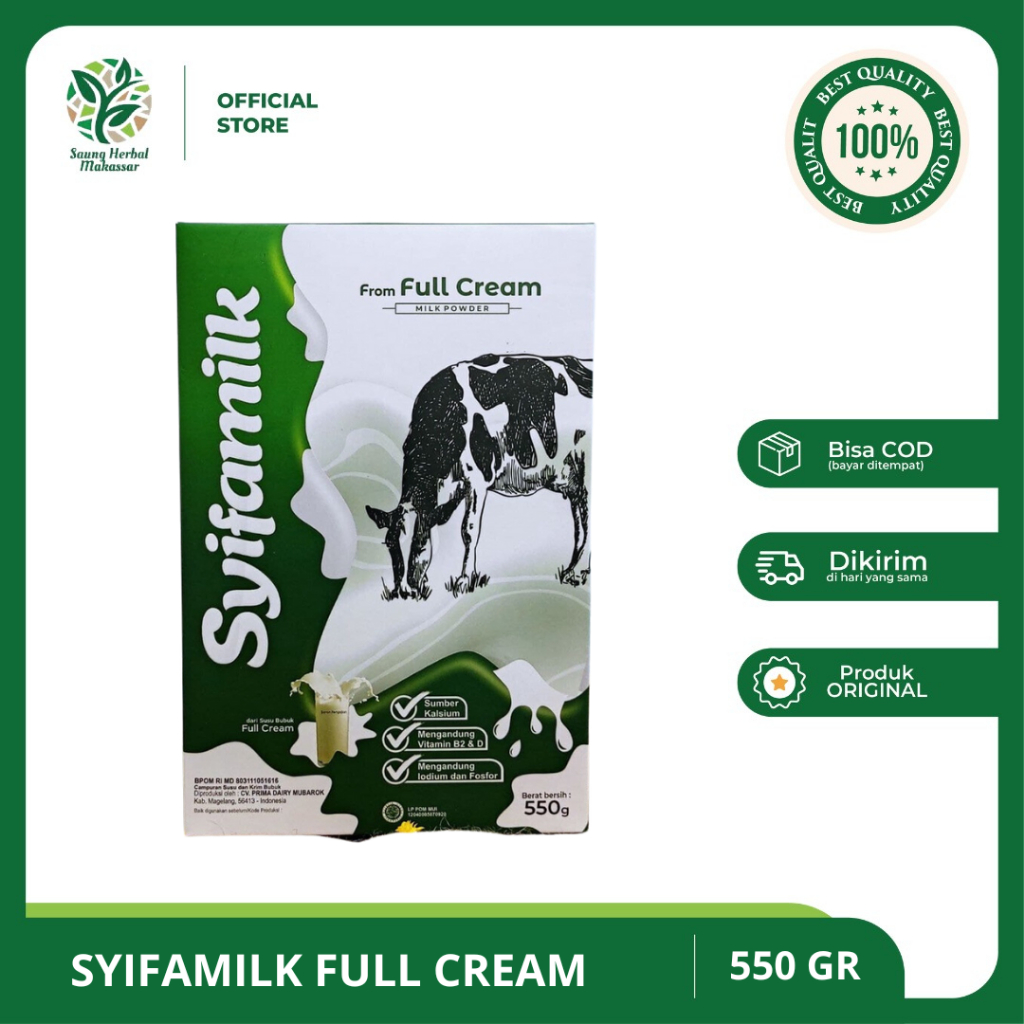 Jual Syifamilk Susu Full Cream Susu Penggemuk Badan 550 Gr Shopee