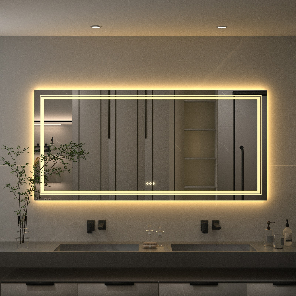 Jual Luvodi Cermin Kamar Mandi Mewah Minimalis Bathroom Mirrors Led