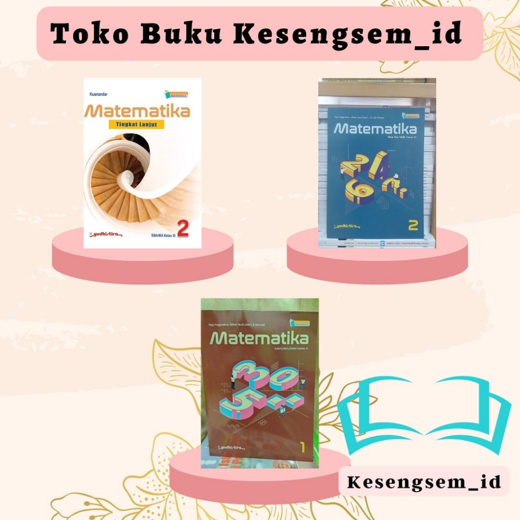 Jual Buku Matematika Kelas 10, 11, 12 SMA/MA Kurikulum Merdeka ...