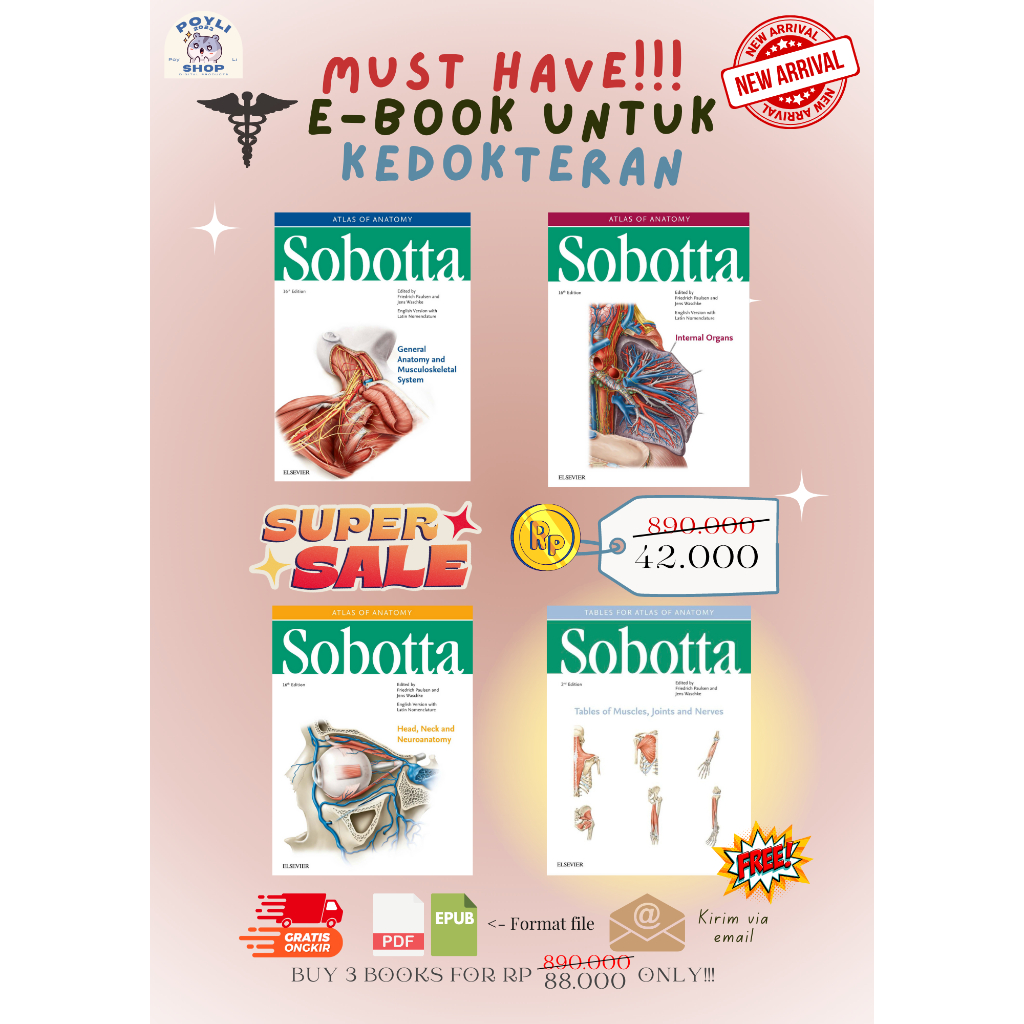 Jual Ebook Pdf Buku Sobotta Atlas Of Anatomy Vol Edisi Terbaru