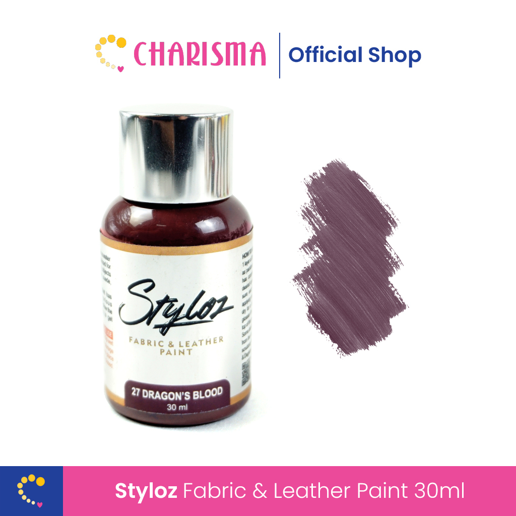 Jual Charisma Styloz Fabric and Leather Paint - Original Colors 30 ml ...