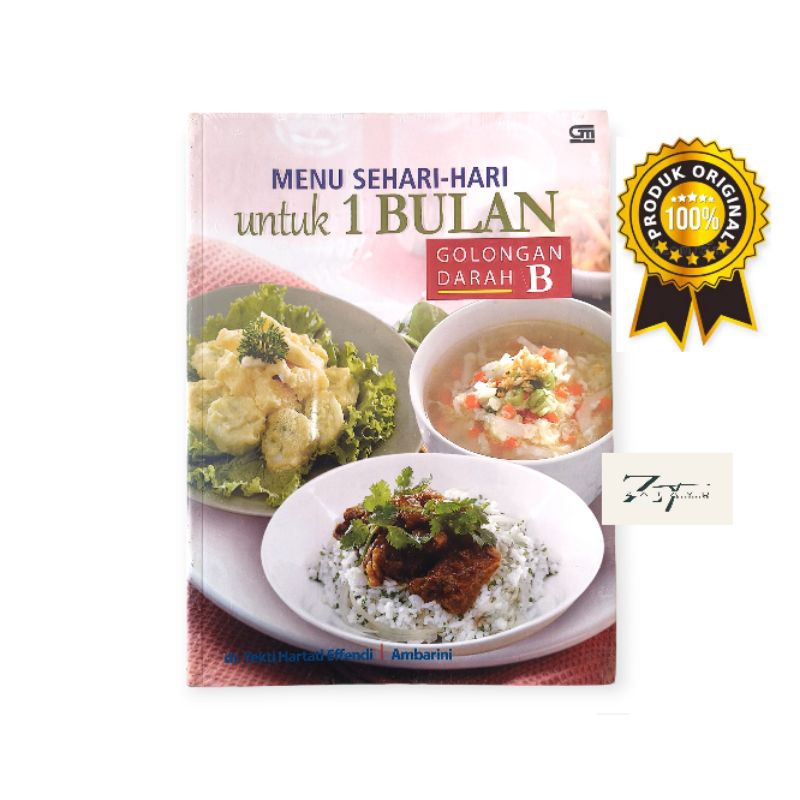 Jual BUKU MASAKAN / RESEP / MENU SEHARI-HARI UNTUK 1 BULAN GOLONGAN ...