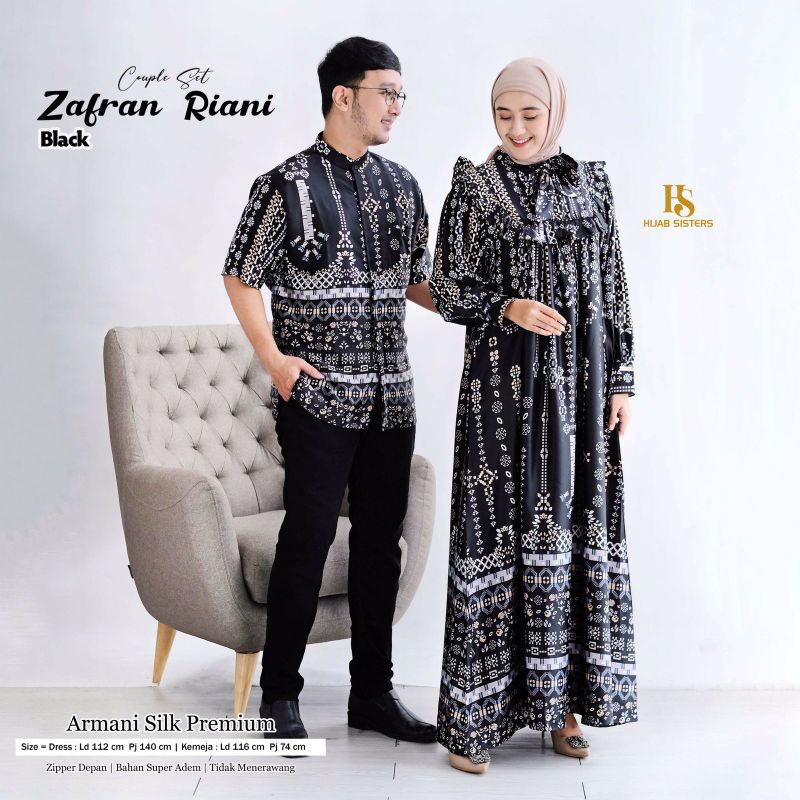 Jual GAMIS COUPLE SILK JUMBO LD110 - ZAFRAN RIANI COUPLE ARMANI