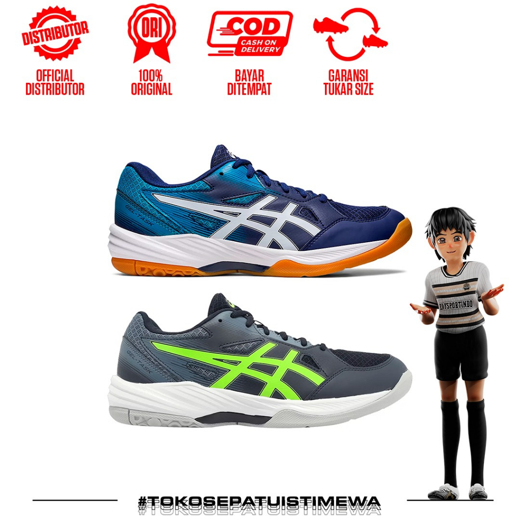 SEPATU VOLI ASICS GEL TASK 3 2 WARNA