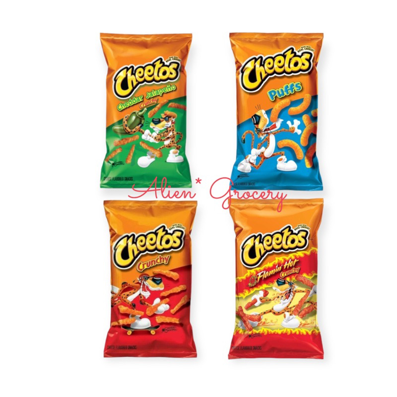 Jual CHEETOS Cheddar Jalapeno Crunchy Flamin Hot Puff Snack 8oz 9oz ...