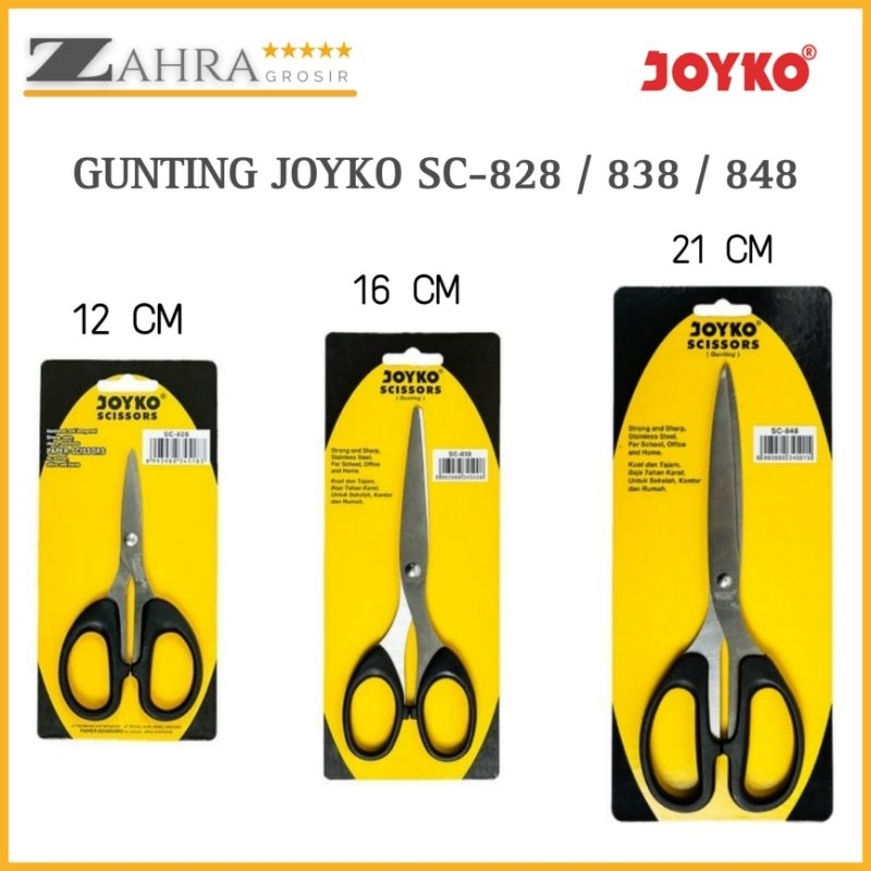 Jual Gunting Scissors Joyko Original SC-828 / SC-838 / SC-848 (Kecil ...