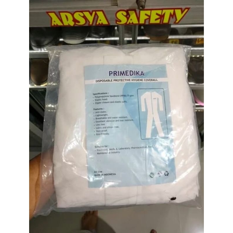 Jual APD HAZMAT PRIMEDIKA DISPOSABLE PROTECTIVE HYGIENE COVERALL ...