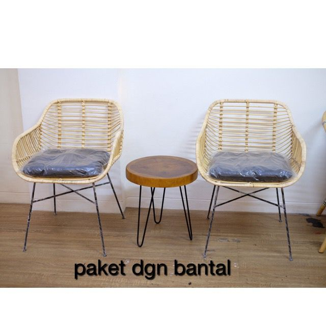 Jual Me Dots Kursi Rotan Teras Set Kursi Rotan Kaki Besi Kursi Cafe Dan Resto Kursi Makan