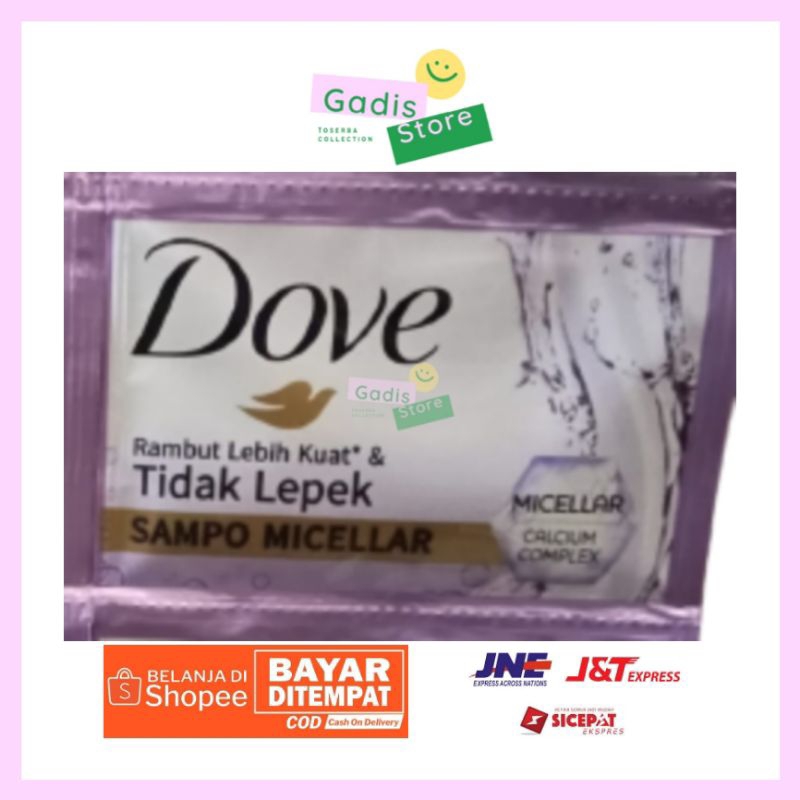 Jual Shampoo Dove Micellar Calcium Complex Rambut Kuat dan Tidak Lepek
