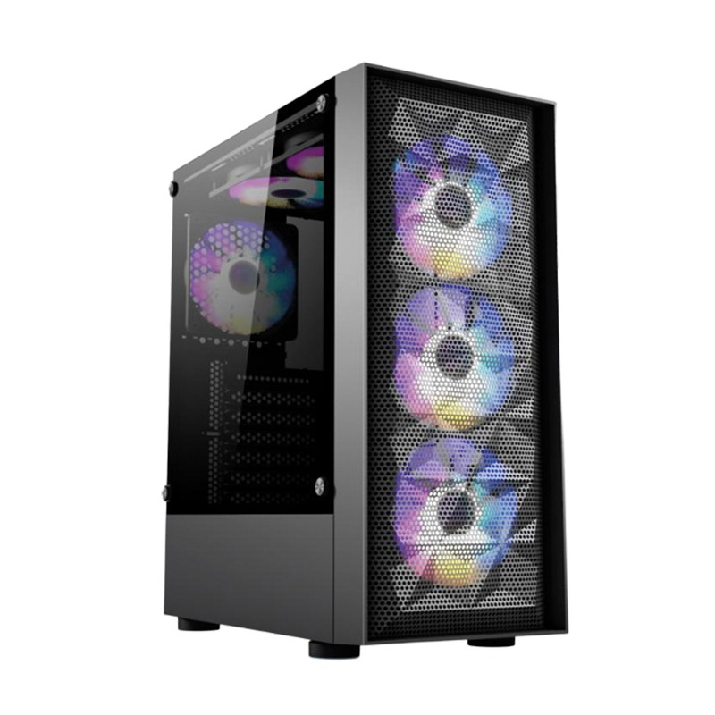 Jual Casing Gaming/PC/Office RAPTOR BIG DIAMOND - include 3 FAN RGB ...
