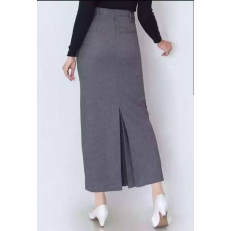 Jual ROK KERJA WANITA KANTORAN/ROK FORMAL MODEL SPAN REMPEL BELAKANG ...
