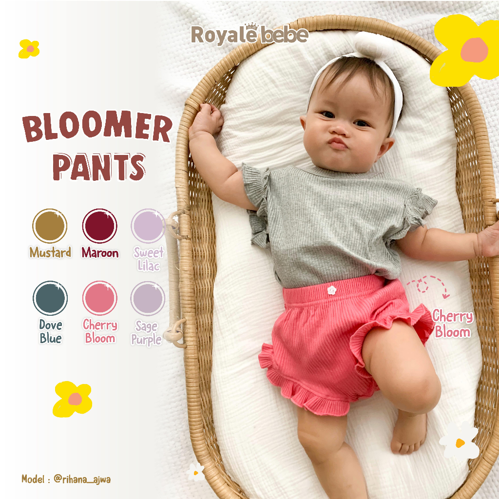 Jual Royale Bebe Bloomers Pants Celana Pendek Anak Perempuan